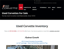 Tablet Screenshot of hnhcorvette.com